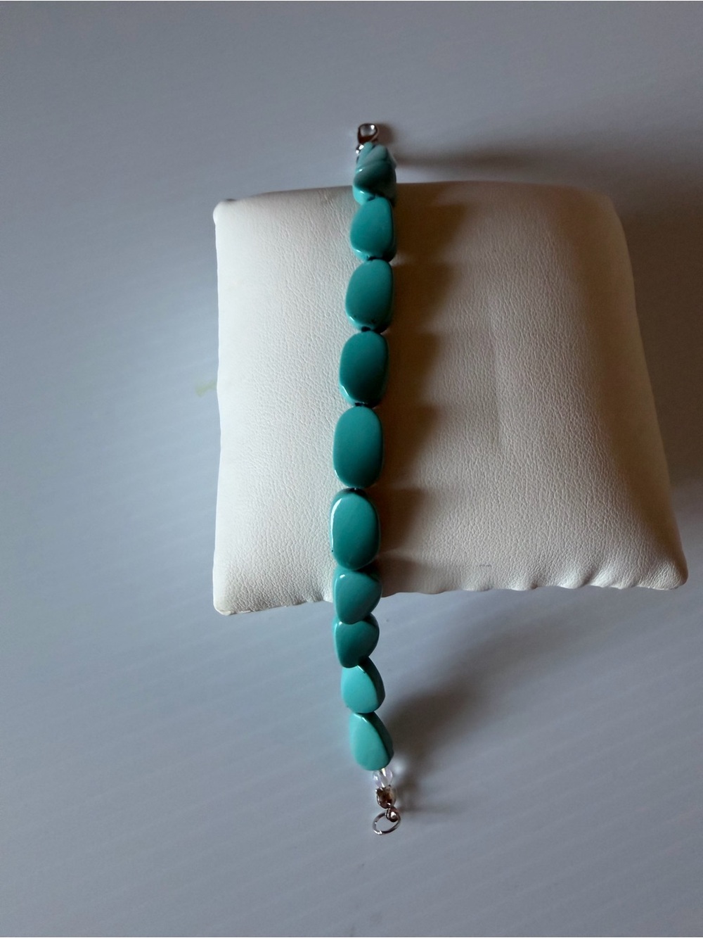 Turquoise Bead Link Bracelet - Women's Jewelry